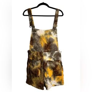 tie dye romper overalls